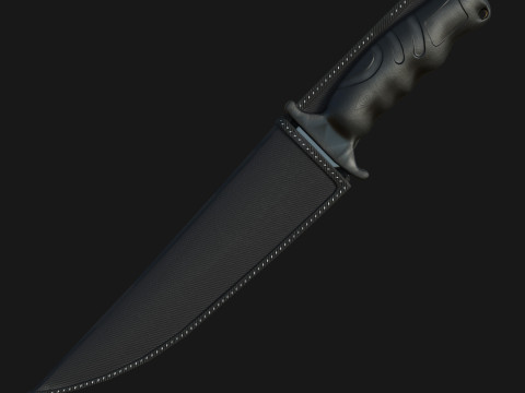 Curved Knife 3D Model