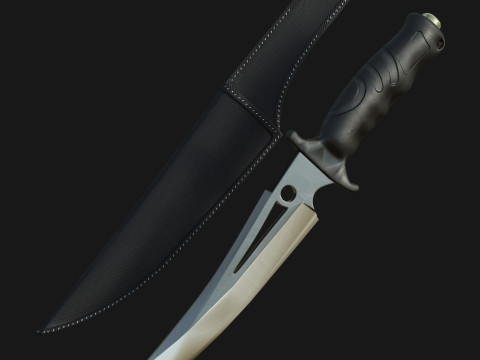 Curved Knife 3D Model