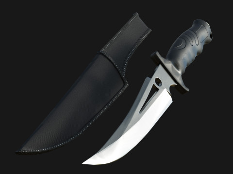 Curved Knife 3D Model