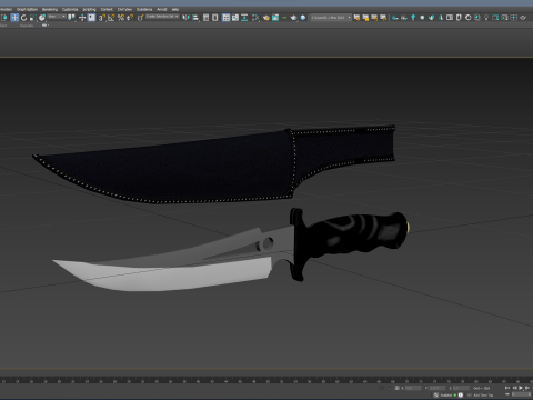 Curved Knife 3D Model