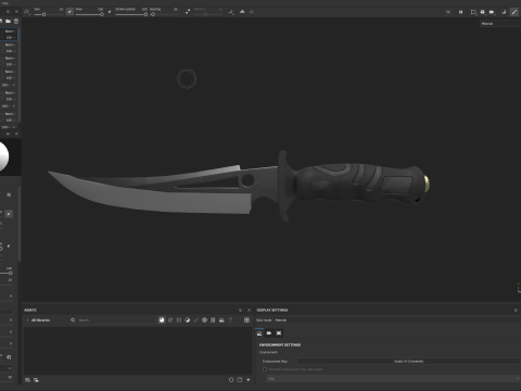 Curved Knife 3D Model