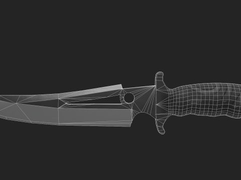 Curved Knife 3D Model