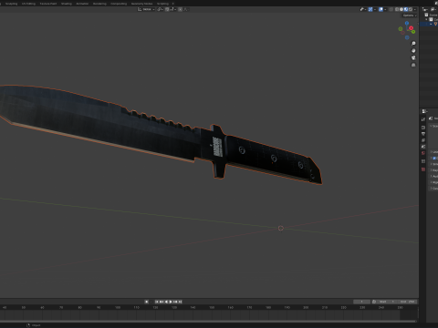 Hardcore Hardware D2 Knife Modelo 3D