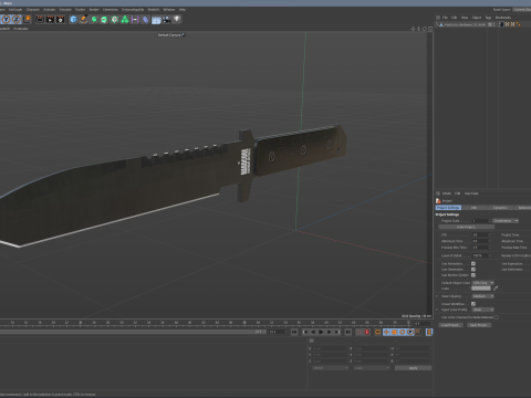 Hardcore Hardware D2 Knife Modelo 3D