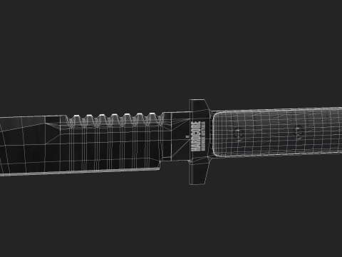 Hardcore Hardware D2 Knife Modelo 3D