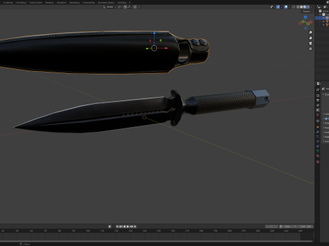 Kunai Knife 3D मॉडल