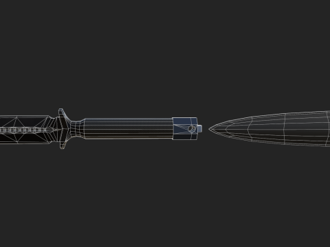 Kunai Knife 3D मॉडल