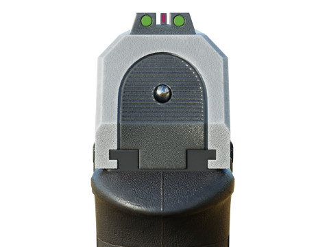 Stylized Pistol PBR Modelo 3D