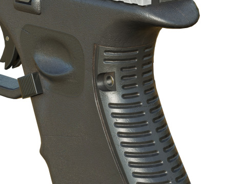 Stylized Pistol PBR Modelo 3D