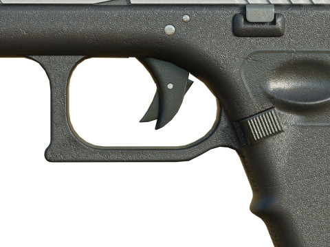 Stylized Pistol PBR Modelo 3D