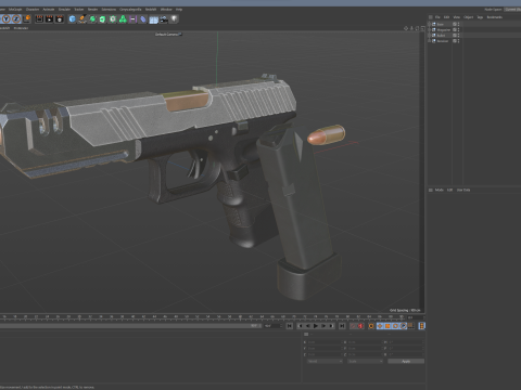Stylized Pistol PBR Modelo 3D