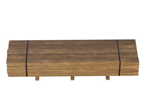 Pila Di Assi Di Legno Modello 3D