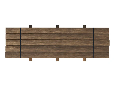 Pila Di Assi Di Legno Modello 3D