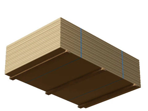 Pila Di Compensati Su Tavole Di Legno Modello 3D