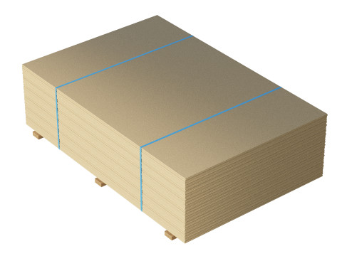Stack Of Plywoods On Wood Planks 3D Model