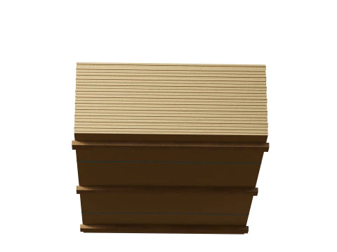 Pila Di Compensati Su Tavole Di Legno Modello 3D