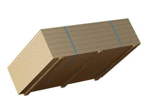 Stack Of Plywoods On Wood Planks 3D Model