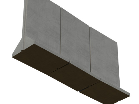 Concrete Wall Panels 3D Model