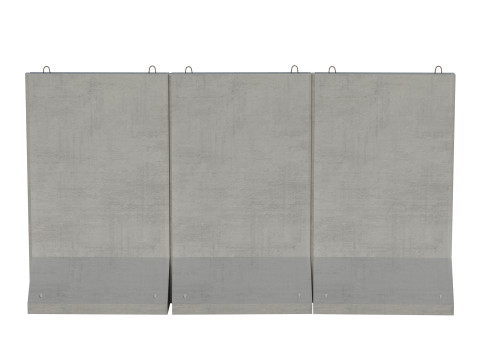 Concrete Wall Panels 3D Model
