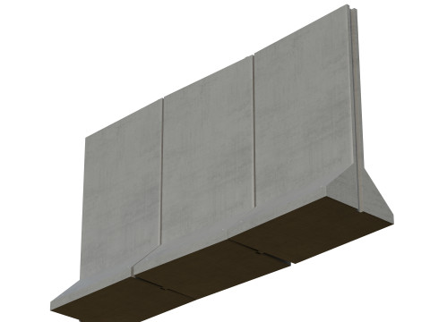 Concrete Wall Panels 3D Model