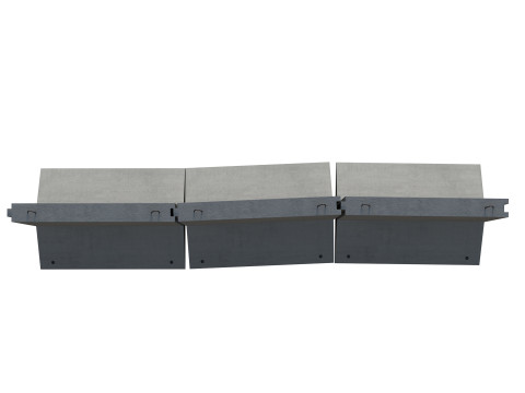 Concrete Wall Panels 3D Model