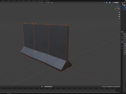 Concrete Wall Panels 3D Model