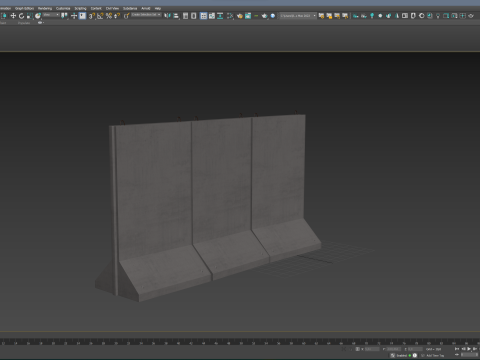 Concrete Wall Panels 3D Model