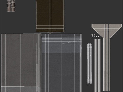 Concrete Wall Panels 3D Model