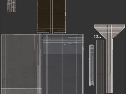 Concrete Wall Panels 3D Model