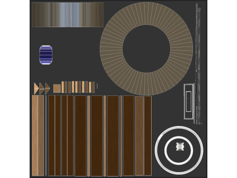 Steel Coil and Wooden Pallet 3D Model