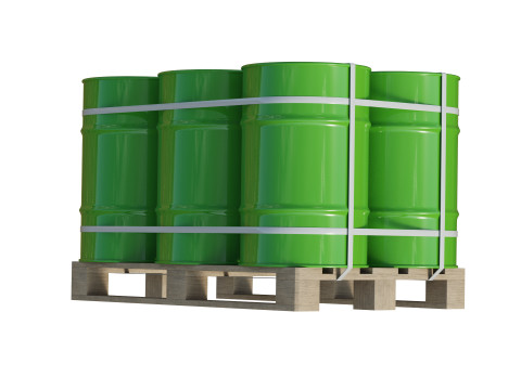 Barrels On Wooden Pallet 3Dモデル