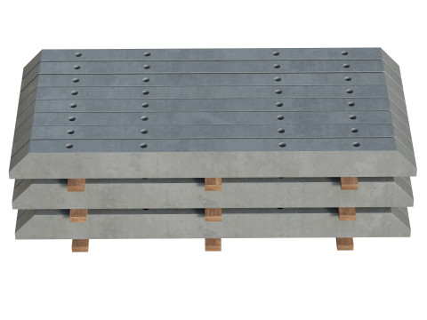 Stacked Concrete Spur Slabs 3D 模型