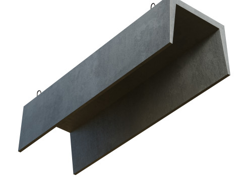 Concrete Trench Model 3D