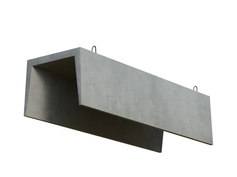 Concrete Trench 3D Model