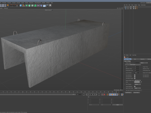 Concrete Trench Model 3D