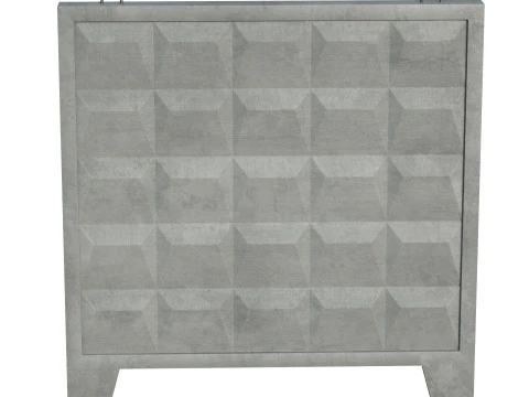 Concrete Wall 3D Model