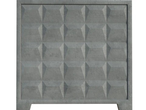 Concrete Wall 3D Model