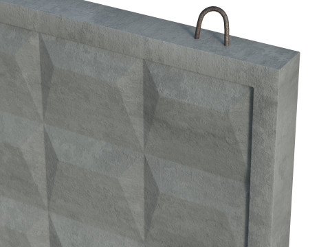 Concrete Wall Model 3D