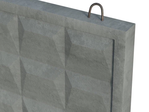 Concrete Wall 3D Model