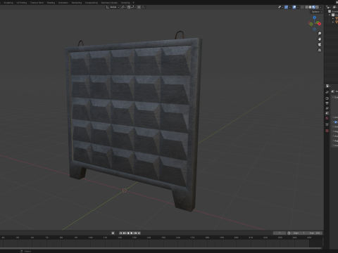 Concrete Wall Model 3D