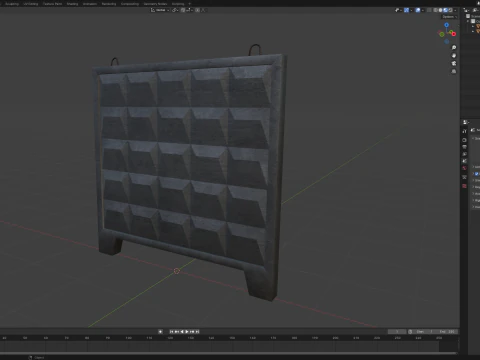 Concrete Wall 3D Model