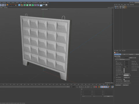 Concrete Wall 3D Model