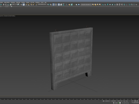 Concrete Wall Model 3D
