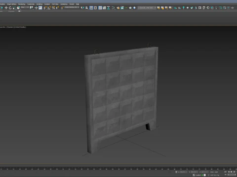 Concrete Wall 3D Model