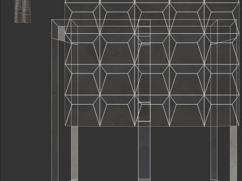 Concrete Wall 3D Model