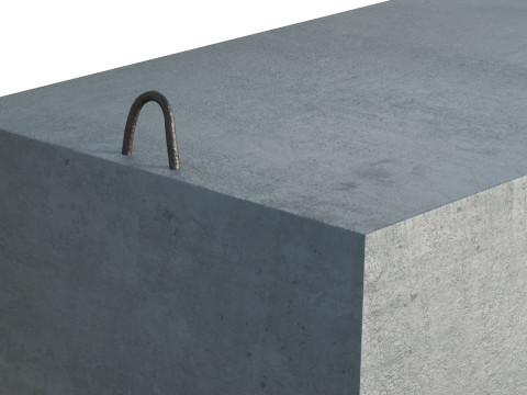Concrete Block 3D 模型