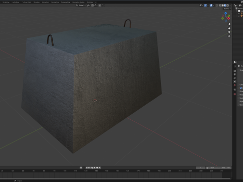Concrete Block 3D 模型