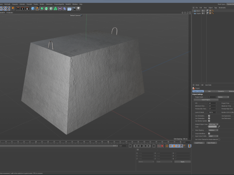 Concrete Block 3D 模型