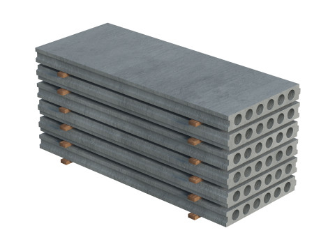 Stacked Concrete Slabs 3D 模型