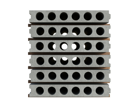 Stacked Concrete Slabs 3D 模型